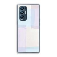 CaseCompany Square pastel: Oppo Find X3 Neo Transparant Hoesje