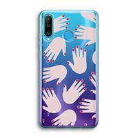 CaseCompany Hands pink: Huawei P30 Lite Transparant Hoesje