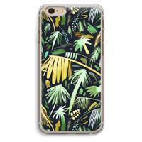 CaseCompany Tropical Palms Dark: iPhone 6 Plus / 6S Plus Transparant Hoesje