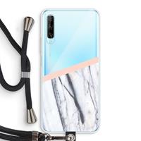 CaseCompany A touch of peach: Huawei P Smart Pro Transparant Hoesje met koord