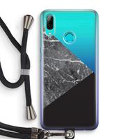 CaseCompany Combinatie marmer: Huawei P Smart (2019) Transparant Hoesje met koord