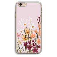 CaseCompany Painted wildflowers: iPhone 6 Plus / 6S Plus Transparant Hoesje