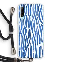 CaseCompany Blauwe nerven: Huawei P Smart Pro Transparant Hoesje met koord