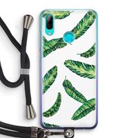 CaseCompany Lange bladeren: Huawei P Smart (2019) Transparant Hoesje met koord