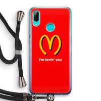 CaseCompany I'm lovin' you: Huawei P Smart (2019) Transparant Hoesje met koord