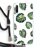 CaseCompany Tropische bladeren: Huawei P Smart Pro Transparant Hoesje met koord