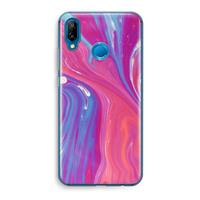 CaseCompany Paarse stroom: Huawei P20 Lite Transparant Hoesje