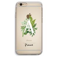 CaseCompany Green Brush: iPhone 6 Plus / 6S Plus Transparant Hoesje
