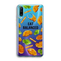 CaseCompany Eat Balanced: Huawei P30 Lite Transparant Hoesje