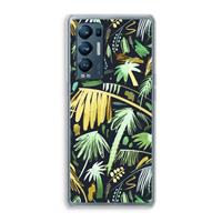 CaseCompany Tropical Palms Dark: Oppo Find X3 Neo Transparant Hoesje