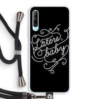 CaseCompany Laters, baby: Huawei P Smart Pro Transparant Hoesje met koord