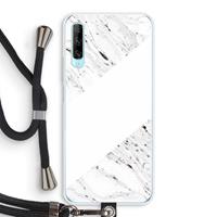 CaseCompany Biggest stripe: Huawei P Smart Pro Transparant Hoesje met koord