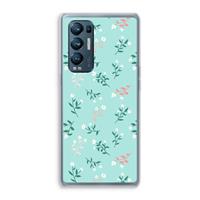 CaseCompany Small white flowers: Oppo Find X3 Neo Transparant Hoesje