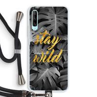 CaseCompany Stay wild: Huawei P Smart Pro Transparant Hoesje met koord