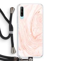 CaseCompany Peach bath: Huawei P Smart Pro Transparant Hoesje met koord