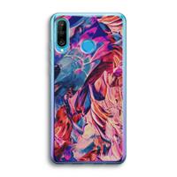 CaseCompany Pink Orchard: Huawei P30 Lite Transparant Hoesje