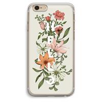 CaseCompany Hello bloemen: iPhone 6 Plus / 6S Plus Transparant Hoesje