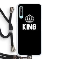 CaseCompany King zwart: Huawei P Smart Pro Transparant Hoesje met koord