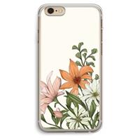 CaseCompany Floral bouquet: iPhone 6 Plus / 6S Plus Transparant Hoesje
