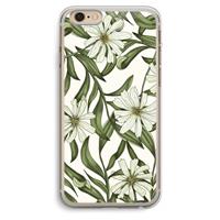CaseCompany Wit bloemenpatroon: iPhone 6 Plus / 6S Plus Transparant Hoesje