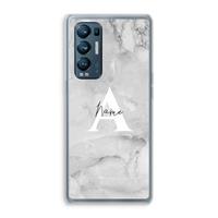 CaseCompany Ivory Marble: Oppo Find X3 Neo Transparant Hoesje