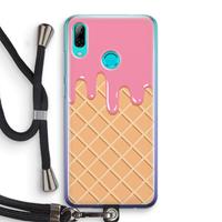 CaseCompany Ice cream: Huawei P Smart (2019) Transparant Hoesje met koord