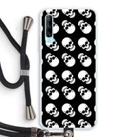 CaseCompany Musketon Skulls: Huawei P Smart Pro Transparant Hoesje met koord
