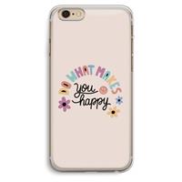 CaseCompany Happy days: iPhone 6 Plus / 6S Plus Transparant Hoesje