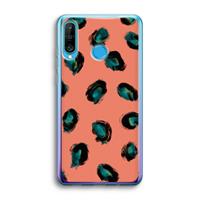 CaseCompany Pink Cheetah: Huawei P30 Lite Transparant Hoesje
