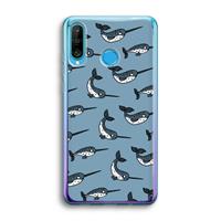CaseCompany Narwhal: Huawei P30 Lite Transparant Hoesje