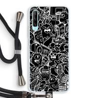 CaseCompany Vexx Black City : Huawei P Smart Pro Transparant Hoesje met koord