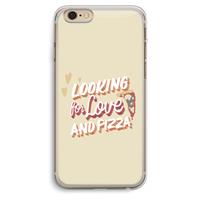 CaseCompany Pizza is the answer: iPhone 6 Plus / 6S Plus Transparant Hoesje