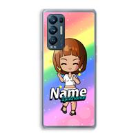 CaseCompany Chibi Maker vrouw: Oppo Find X3 Neo Transparant Hoesje