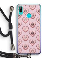 CaseCompany Chicks before dicks: Huawei P Smart (2019) Transparant Hoesje met koord