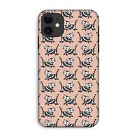 CaseCompany Zwarte poes: iPhone 11 Tough Case