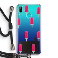 CaseCompany Waterijsje: Huawei P Smart (2019) Transparant Hoesje met koord