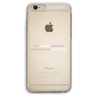 CaseCompany uw waarde daalt niet: iPhone 6 Plus / 6S Plus Transparant Hoesje