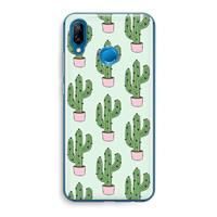 CaseCompany Cactus Lover: Huawei P20 Lite Transparant Hoesje
