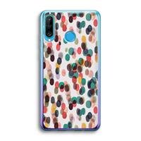 CaseCompany Tropical Dots: Huawei P30 Lite Transparant Hoesje