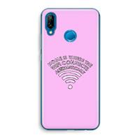 CaseCompany Home Is Where The Wifi Is: Huawei P20 Lite Transparant Hoesje