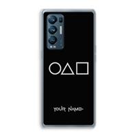 CaseCompany Squid Game: Oppo Find X3 Neo Transparant Hoesje