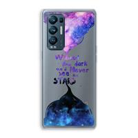 CaseCompany Stars quote: Oppo Find X3 Neo Transparant Hoesje