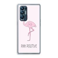 CaseCompany Pink positive: Oppo Find X3 Neo Transparant Hoesje
