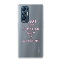 CaseCompany Christian Grey: Oppo Find X3 Neo Transparant Hoesje