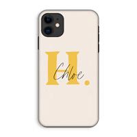 CaseCompany Amber Script: iPhone 11 Tough Case