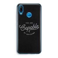 CaseCompany Capable: Huawei P20 Lite Transparant Hoesje