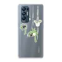 CaseCompany Hang In There: Oppo Find X3 Neo Transparant Hoesje