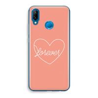 CaseCompany Forever heart: Huawei P20 Lite Transparant Hoesje