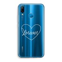 CaseCompany Forever heart pastel: Huawei P20 Lite Transparant Hoesje
