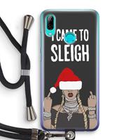 CaseCompany Came To Sleigh: Huawei P Smart (2019) Transparant Hoesje met koord